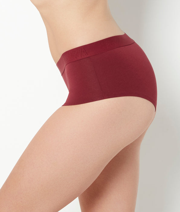 La Senza Culotte garçonne avec bande à logo cabernet