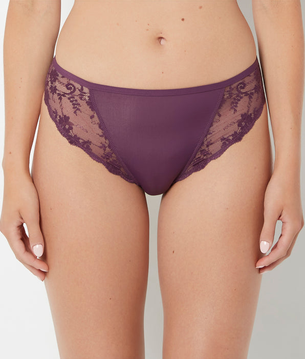 La Senza Mini-coquine en dentelle française vin de mûre