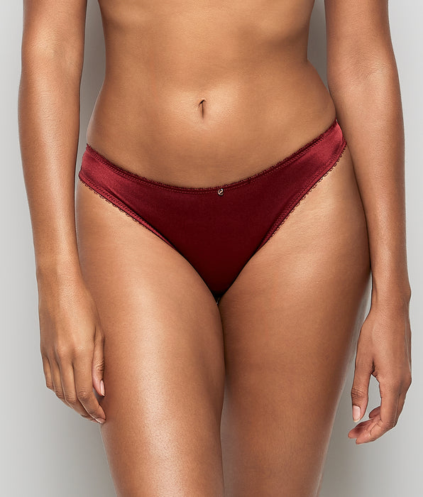 La Senza Cheeky Panty with Lace Back in Opulent Red
