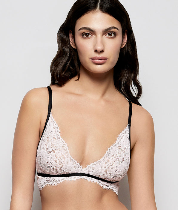 La Senza Unlined Lace Bralette in Pink-A-Boo