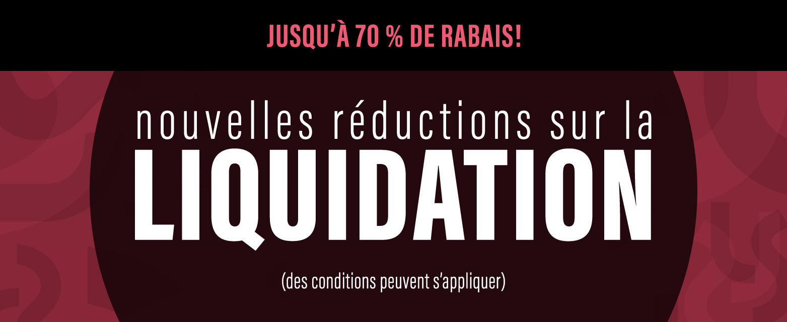 jusqu’à 70 % de rabais!