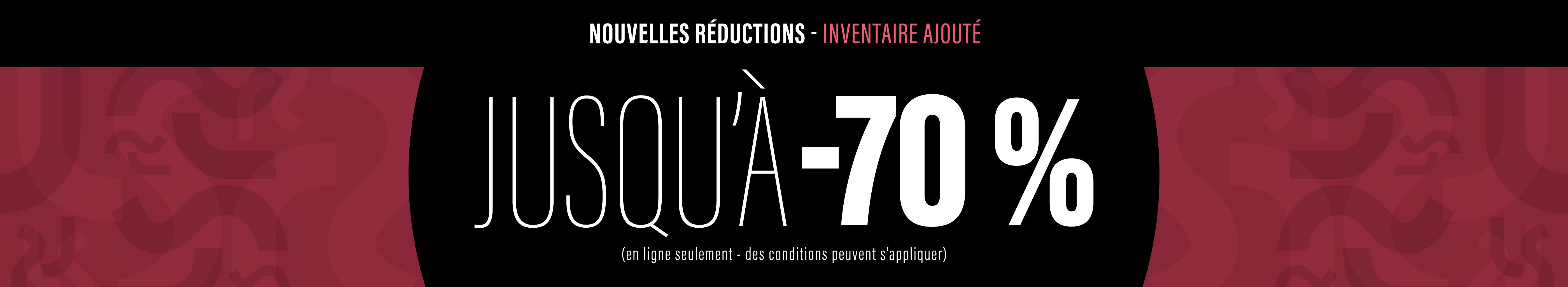 JUSQU'À -70%