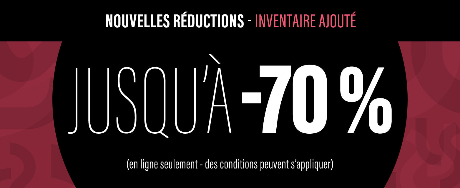 JUSQU'À -70%